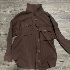 Hippie Rose Chocolate Brown Shacket
